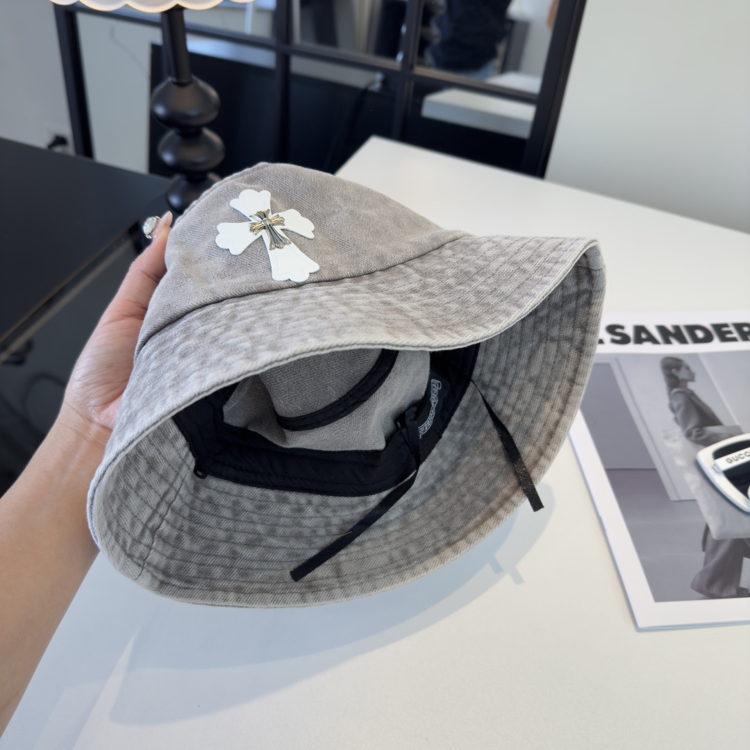 P克罗心新款遮阳渔夫帽，头围57cm