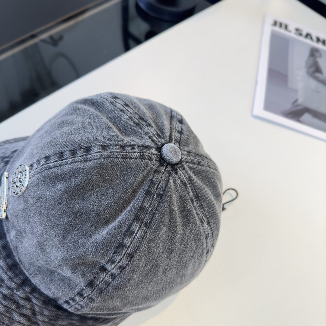 P克罗心新款遮阳鸭舌军帽，头围57cm