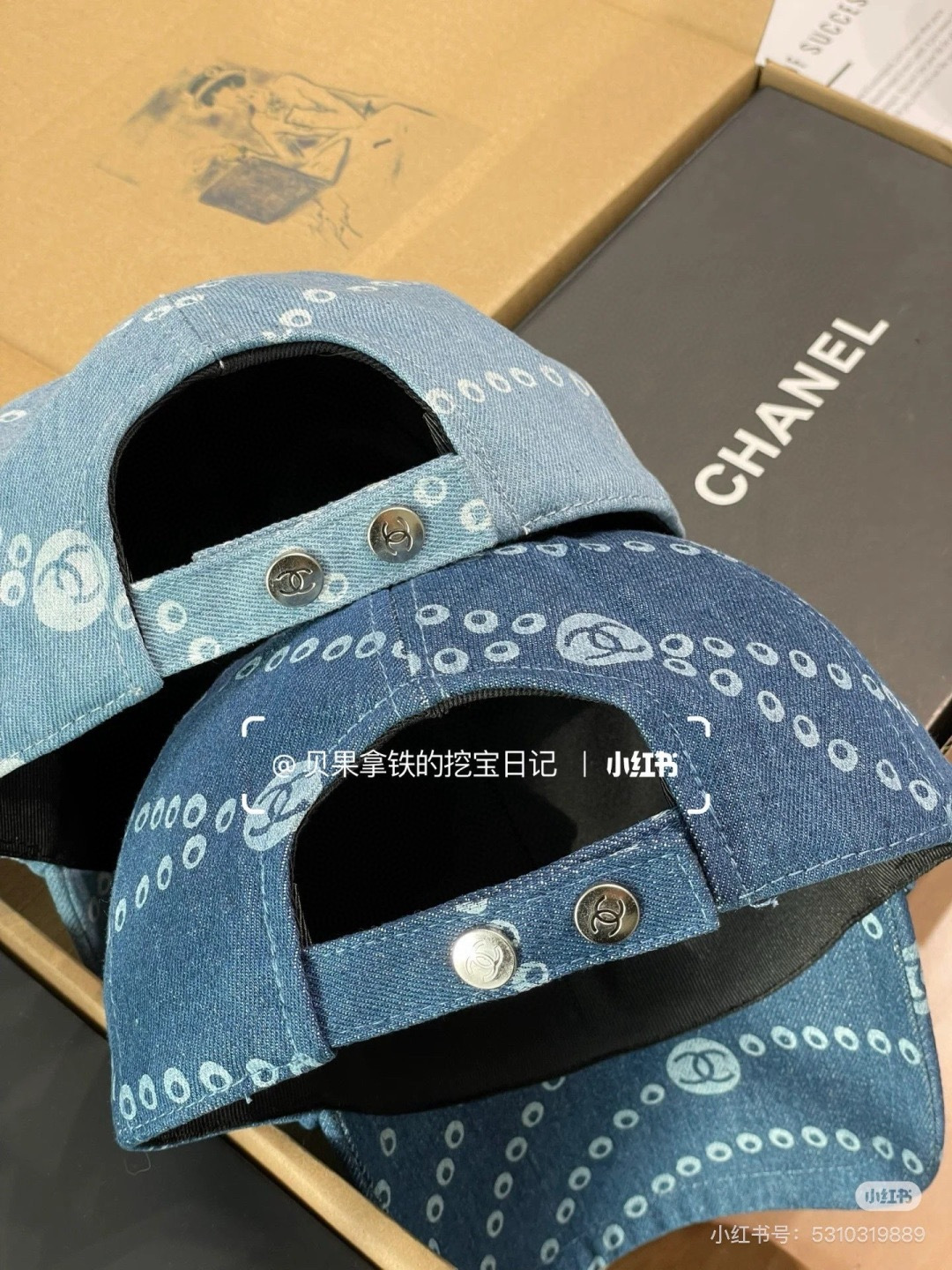 PChanel香奈儿牛仔鸭舌帽，25年专柜新款，头围57cm