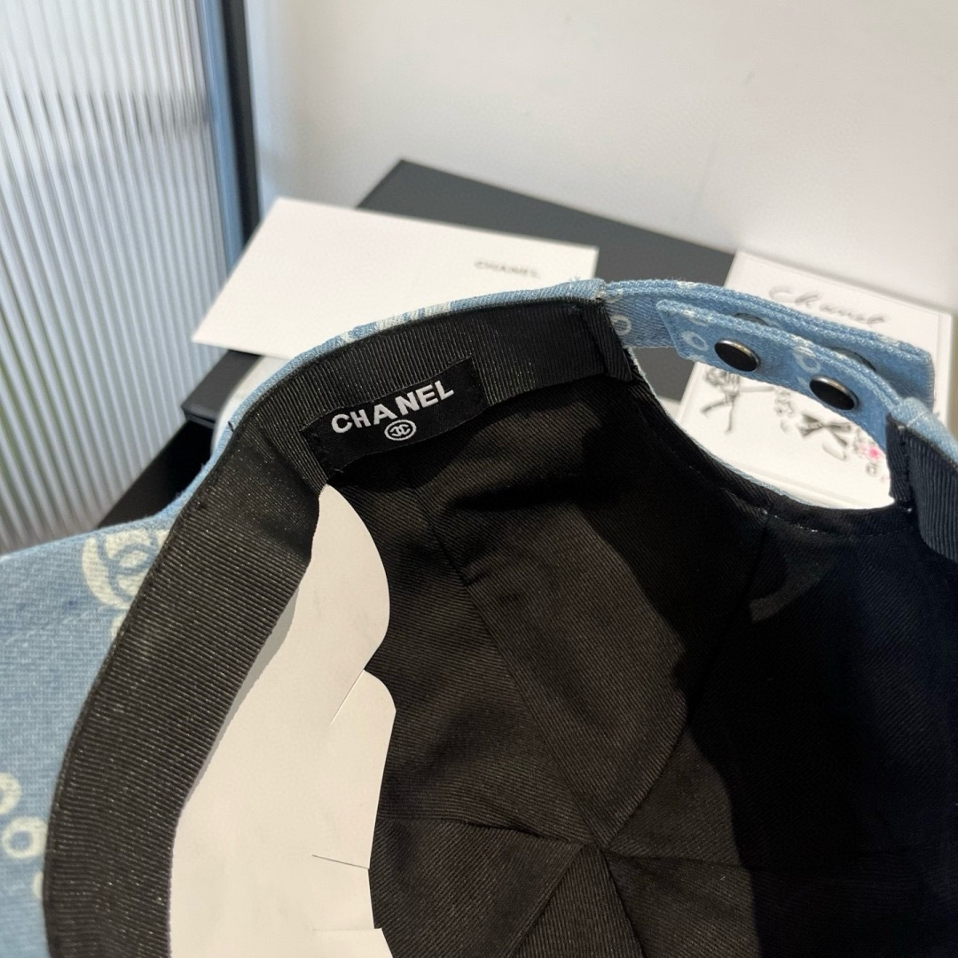 PChanel香奈儿牛仔鸭舌帽，25年专柜新款，头围57cm