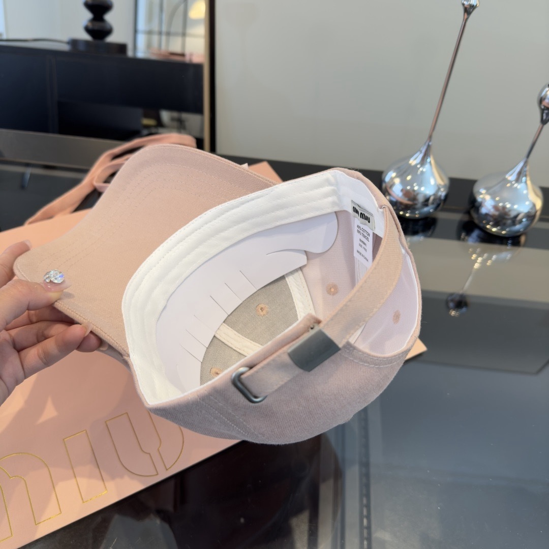 Pmiumiu缪缪蝴蝶结鸭舌帽，高端定制，头围57cm