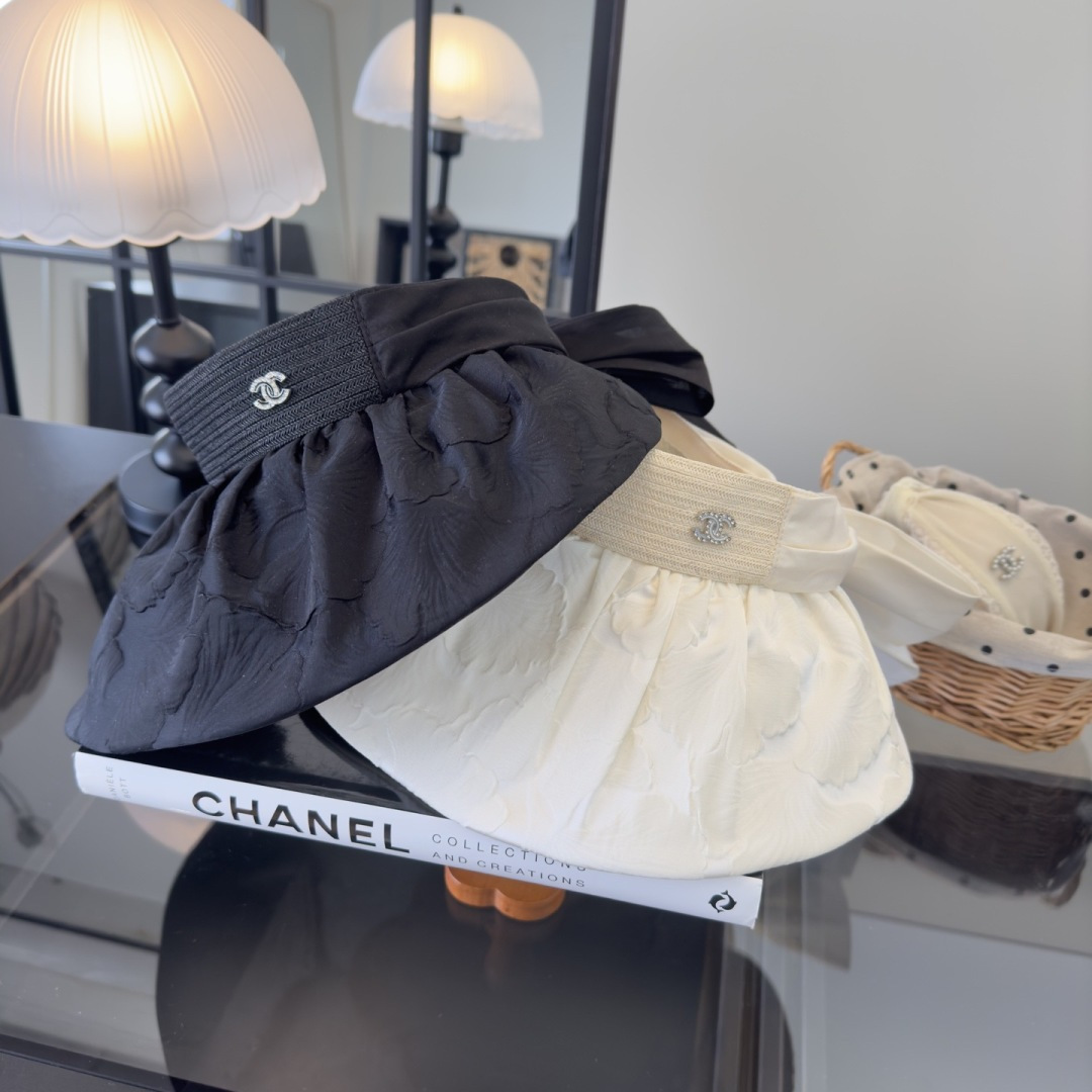 PChanel香奈儿新款贝壳帽，空顶遮阳帽，可折叠，出游携带方便