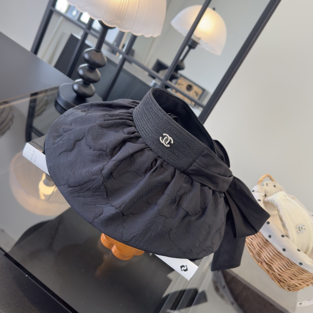 PChanel香奈儿新款贝壳帽，空顶遮阳帽，可折叠，出游携带方便