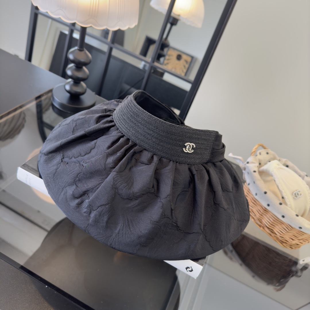 PChanel香奈儿新款贝壳帽，空顶遮阳帽，可折叠，出游携带方便