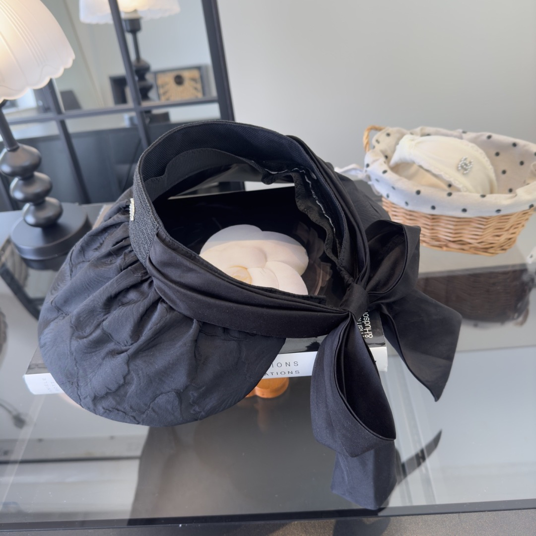 PChanel香奈儿新款贝壳帽，空顶遮阳帽，可折叠，出游携带方便