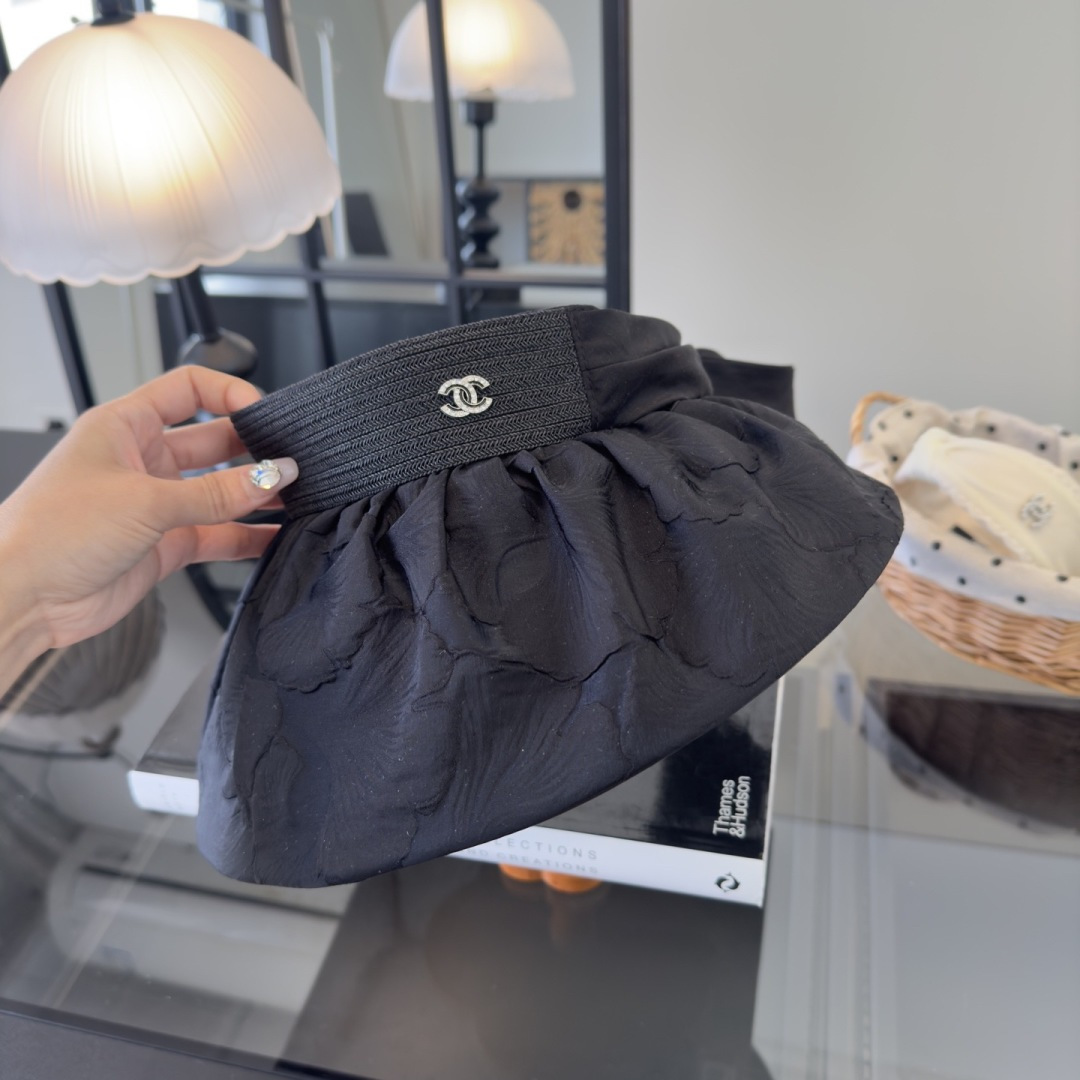 PChanel香奈儿新款贝壳帽，空顶遮阳帽，可折叠，出游携带方便