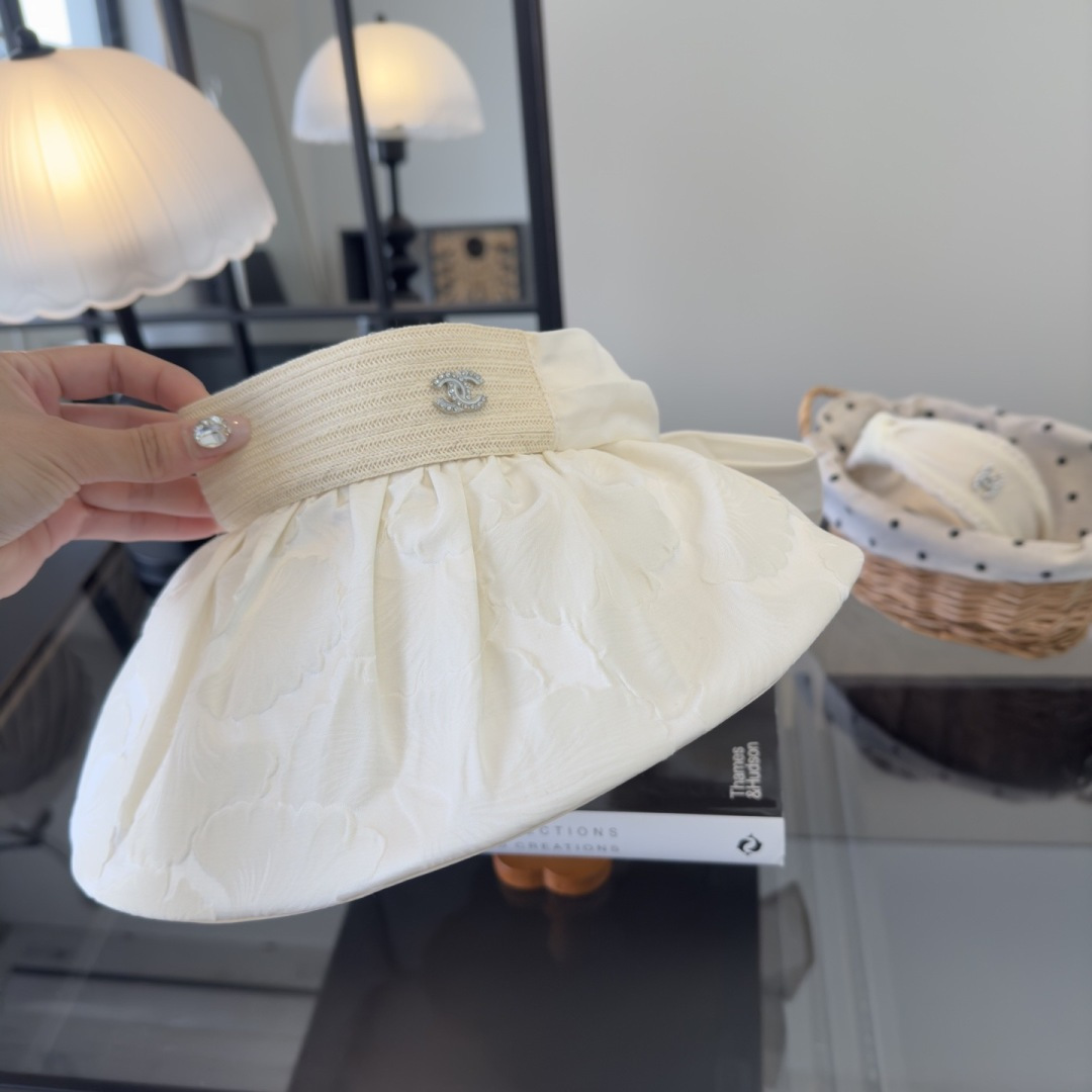 PChanel香奈儿新款贝壳帽，空顶遮阳帽，可折叠，出游携带方便