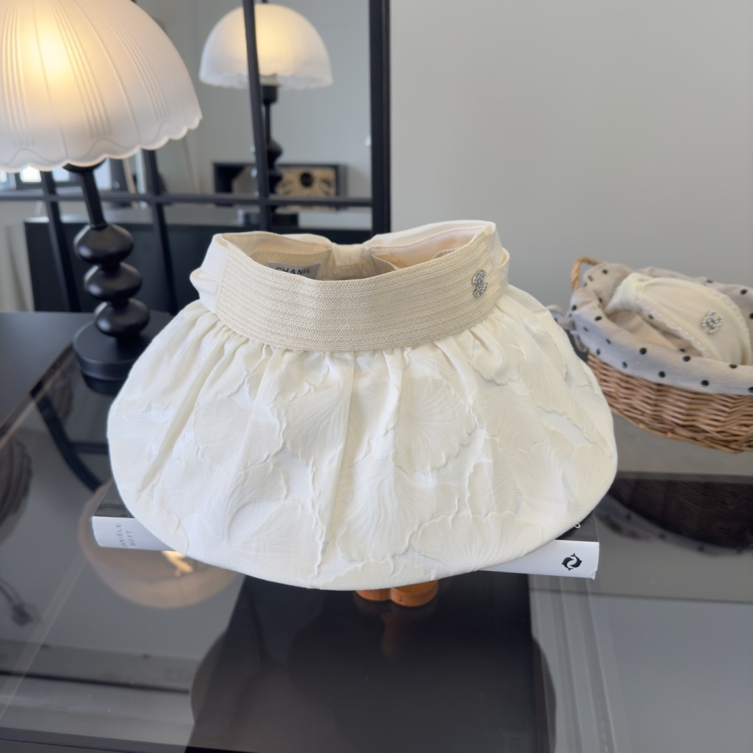 PChanel香奈儿新款贝壳帽，空顶遮阳帽，可折叠，出游携带方便