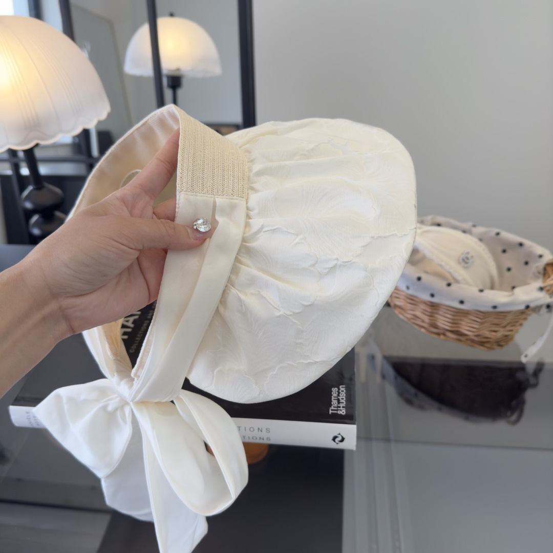 PChanel香奈儿新款贝壳帽，空顶遮阳帽，可折叠，出游携带方便