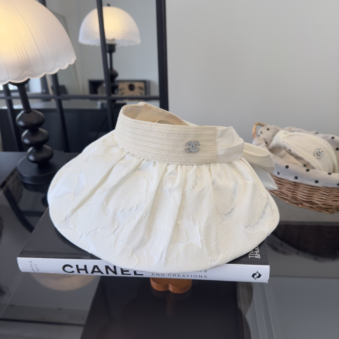 PChanel香奈儿新款贝壳帽，空顶遮阳帽，可折叠，出游携带方便