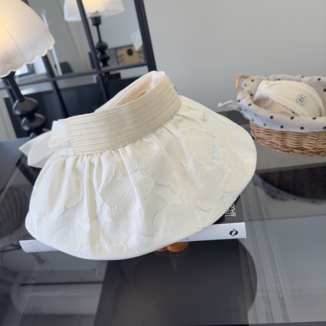 PChanel香奈儿新款贝壳帽，空顶遮阳帽，可折叠，出游携带方便