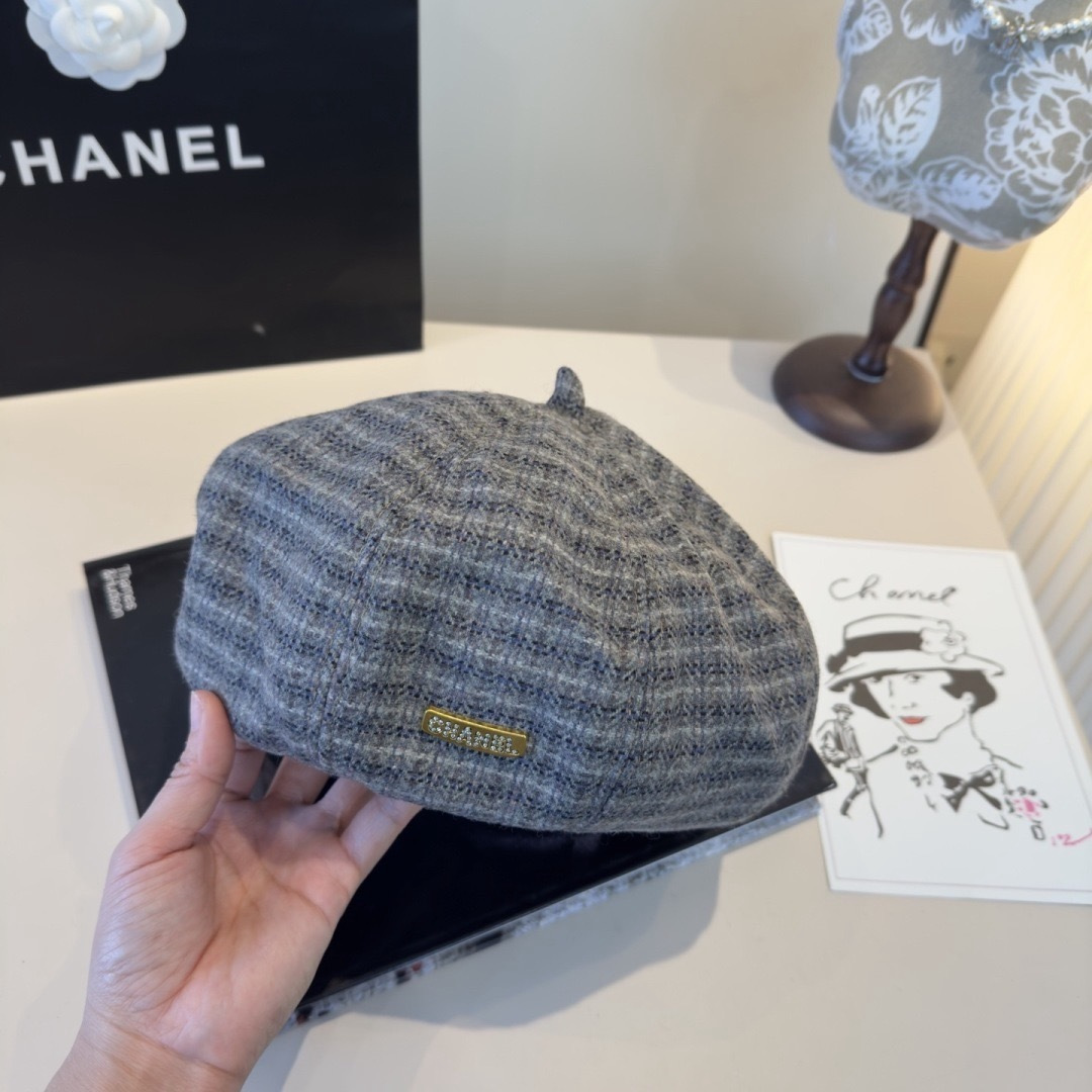 Chanel 香奈儿新款贝雷帽，春夏款，头围57cm