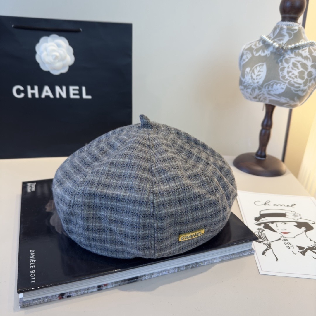 Chanel 香奈儿新款贝雷帽，春夏款，头围57cm