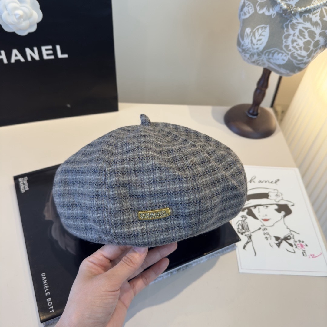 Chanel 香奈儿新款贝雷帽，春夏款，头围57cm
