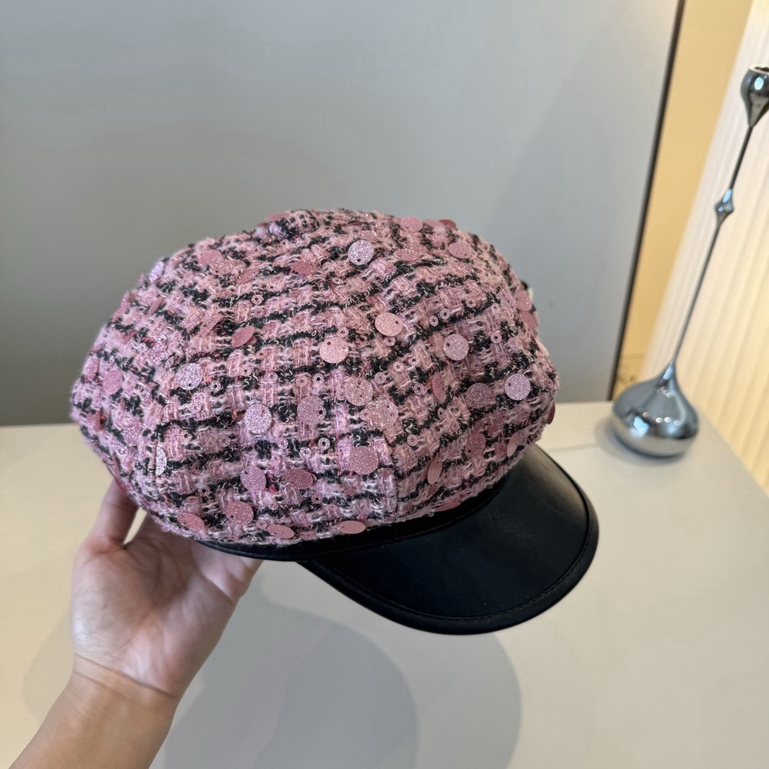 Chanel Chanel香奈儿新款鸭舌帽贝，闪片鸭舌帽，春秋新款，头围57cm