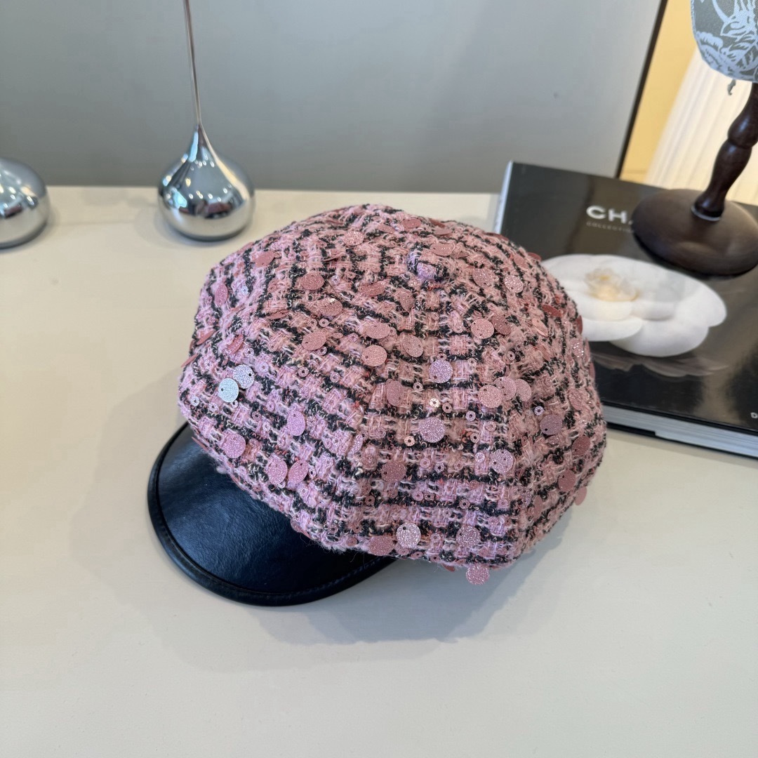 Chanel Chanel香奈儿新款鸭舌帽贝，闪片鸭舌帽，春秋新款，头围57cm