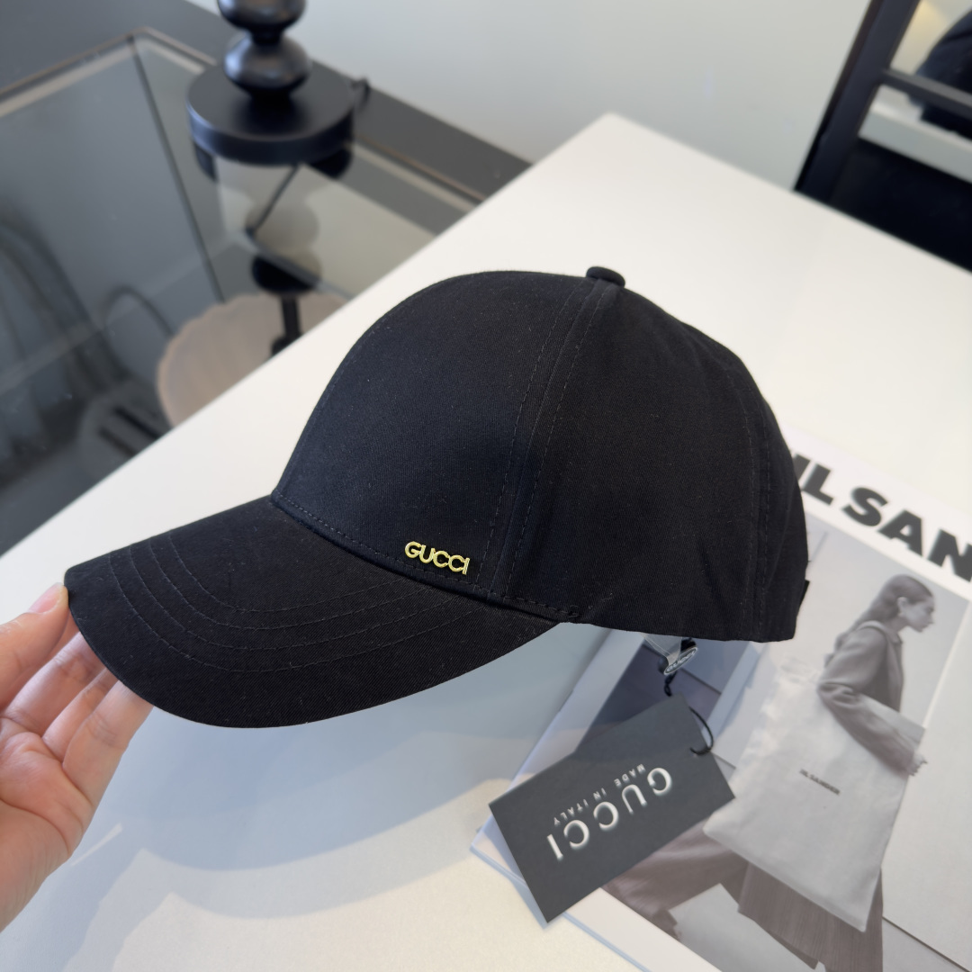 PGucci古奇新款遮阳鸭舌帽，头围57cm