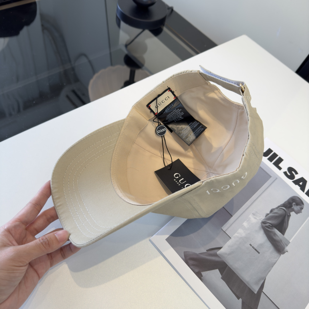 PGucci古奇新款遮阳鸭舌帽，头围57cm