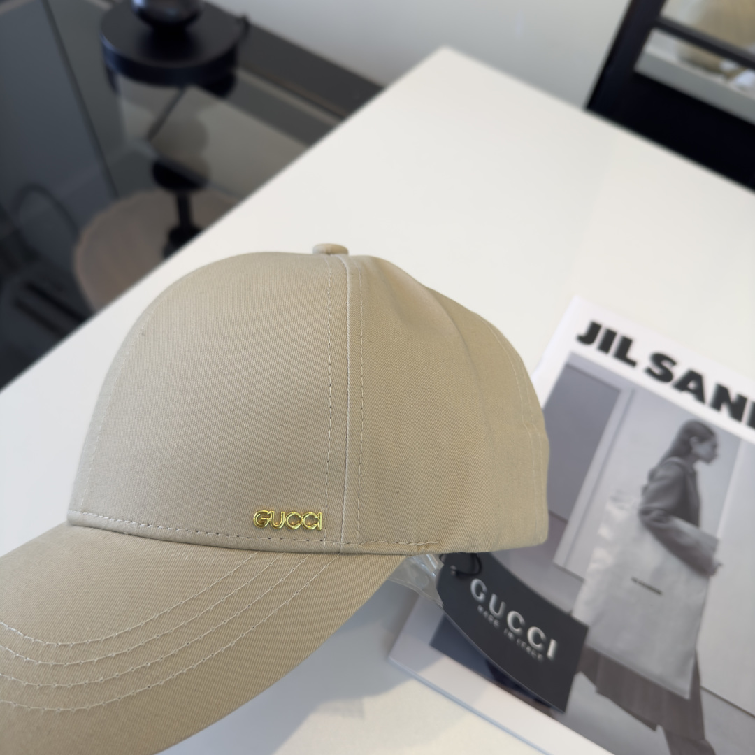 PGucci古奇新款遮阳鸭舌帽，头围57cm