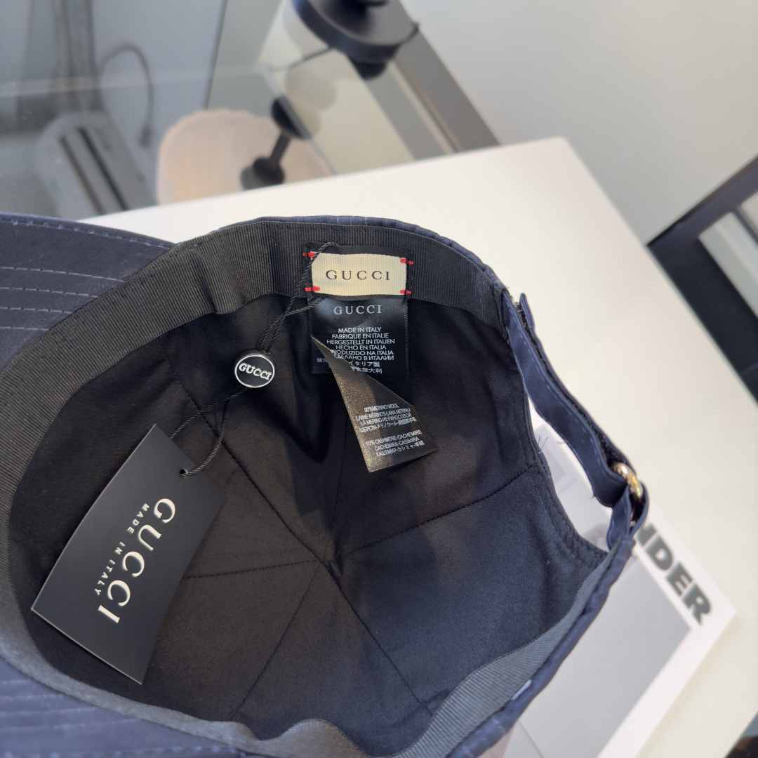 PGucci古奇新款遮阳鸭舌帽，头围57cm