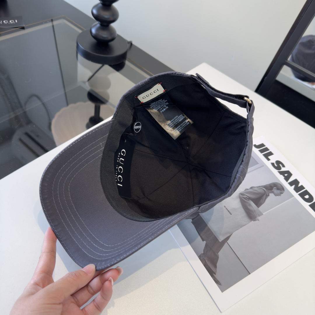 PGucci古奇新款遮阳鸭舌帽，头围57cm