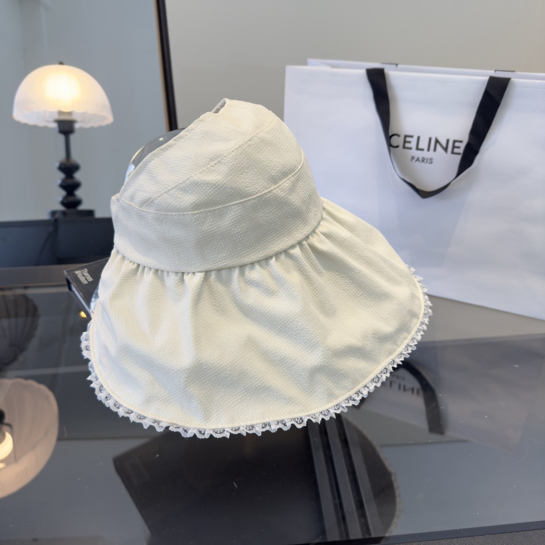 PChanel香奈儿空顶遮阳渔夫帽，简约百搭，头围57cm