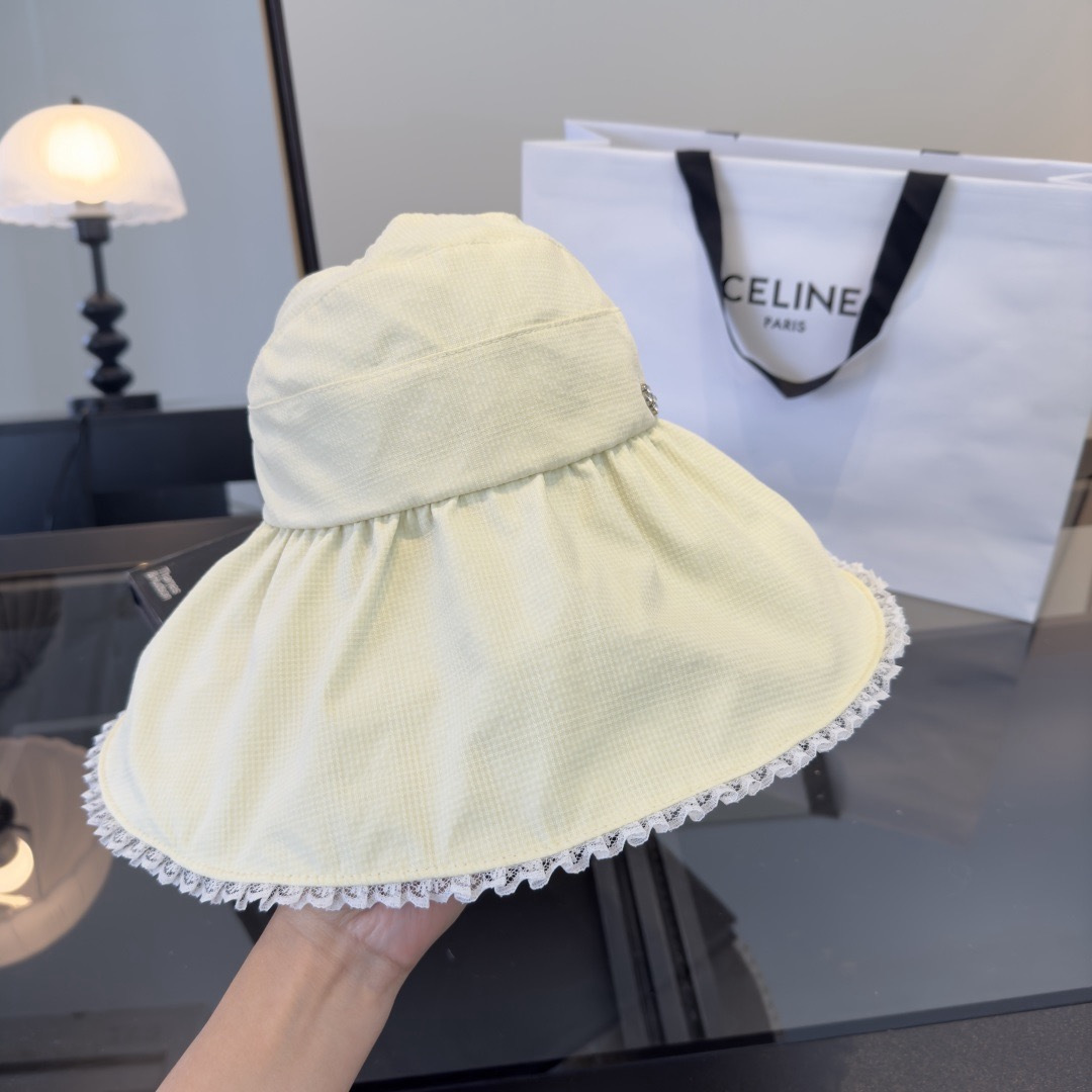 PChanel香奈儿空顶遮阳渔夫帽，简约百搭，头围57cm