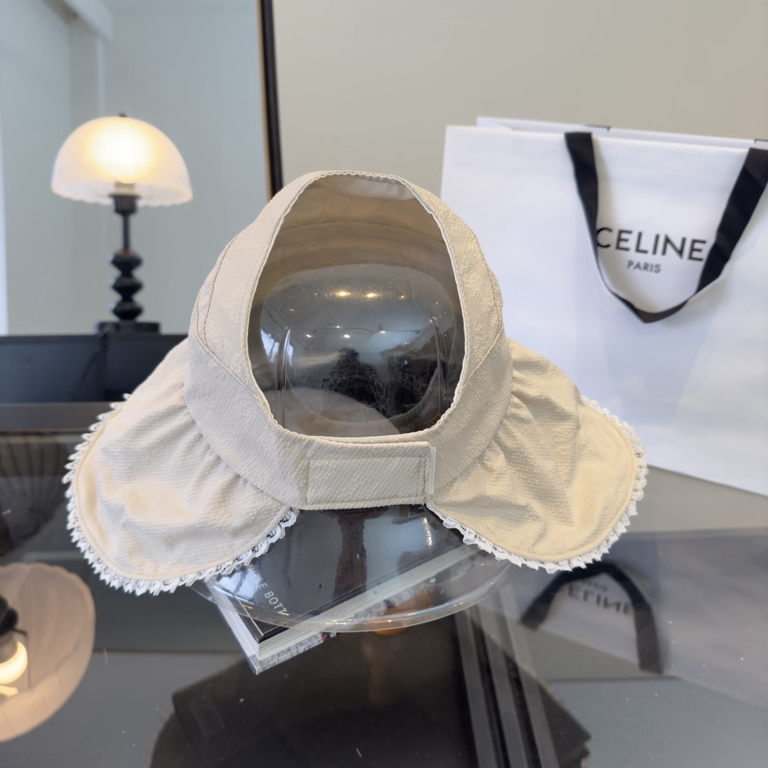 PChanel香奈儿空顶遮阳渔夫帽，简约百搭，头围57cm