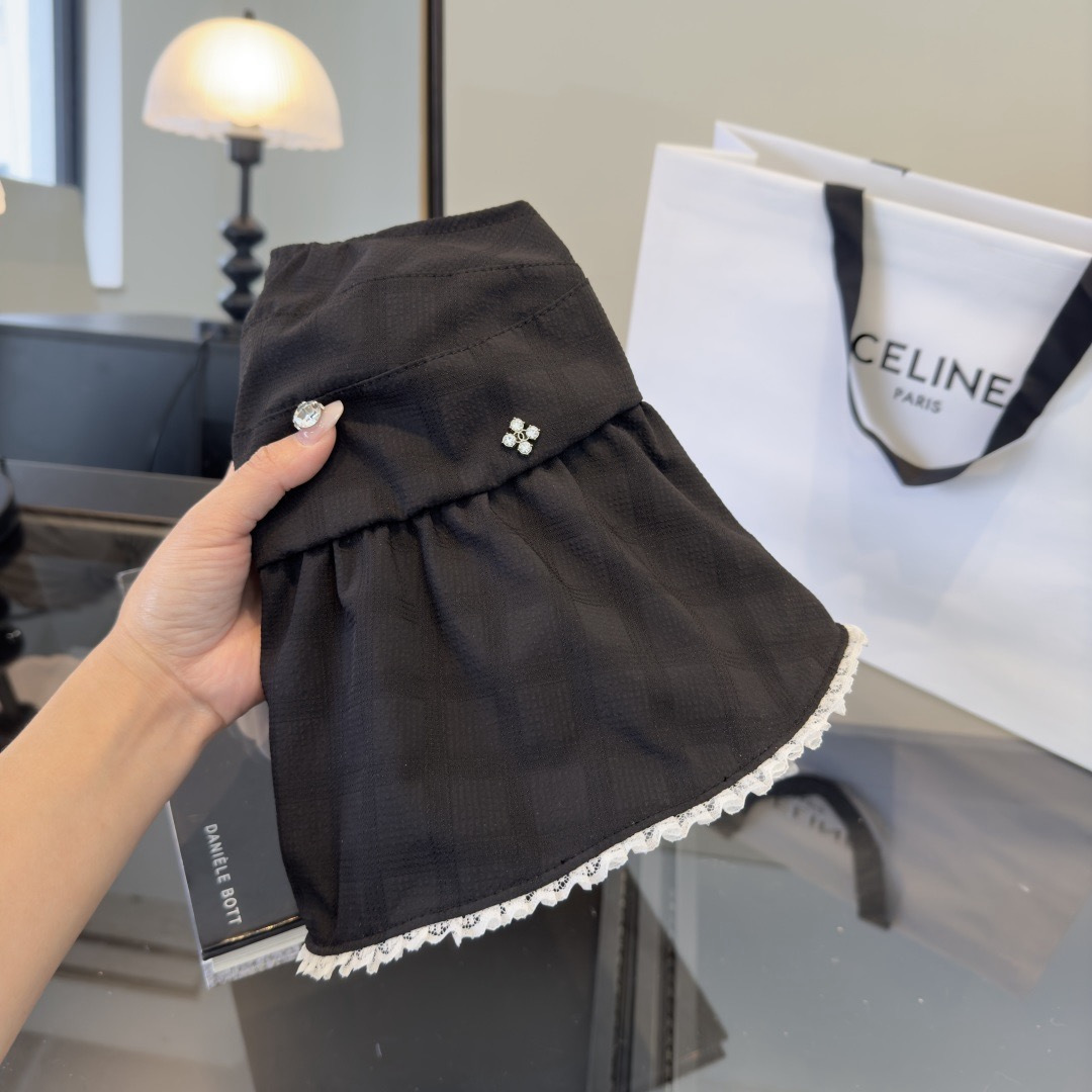 PChanel香奈儿空顶遮阳渔夫帽，简约百搭，头围57cm