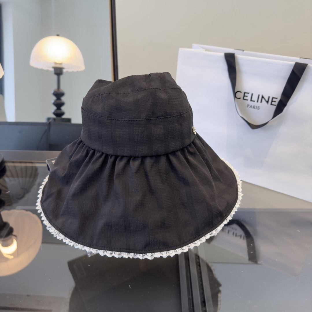 PChanel香奈儿空顶遮阳渔夫帽，简约百搭，头围57cm