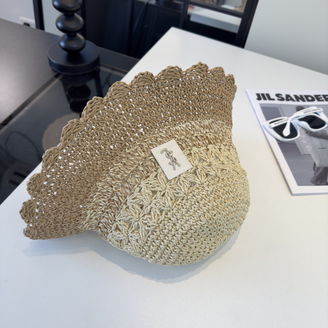 P圣罗兰新款草编渔夫帽，夏日必备！