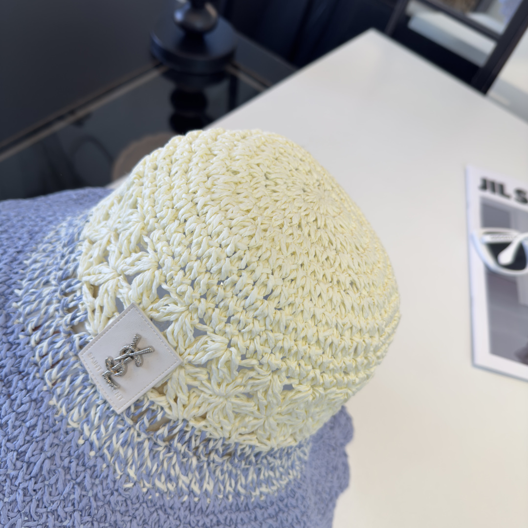 P圣罗兰新款草编渔夫帽，夏日必备！