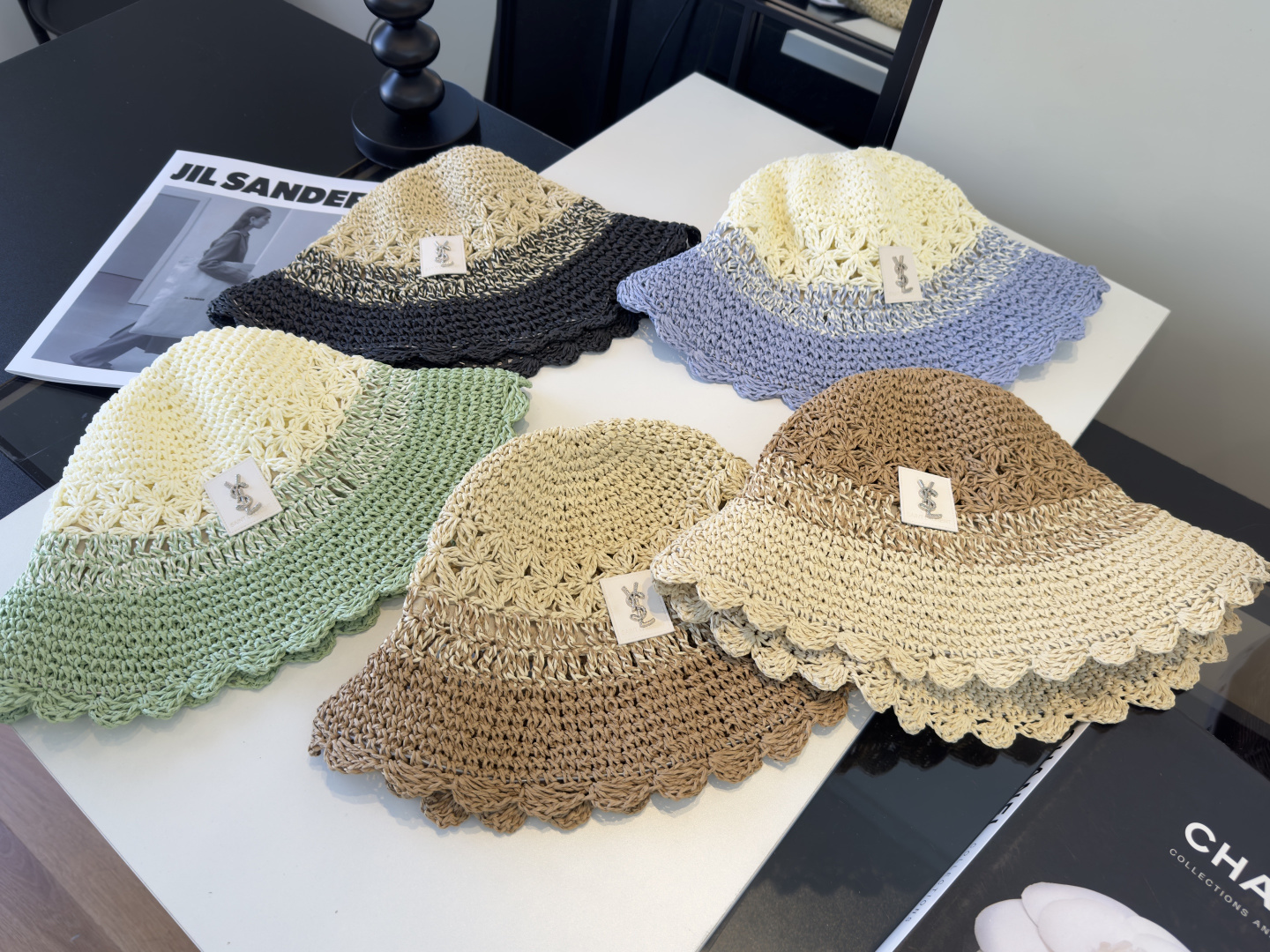 P圣罗兰新款草编渔夫帽，夏日必备！