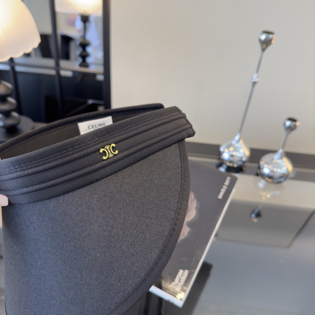 PCeline赛琳新款空顶发箍遮阳帽