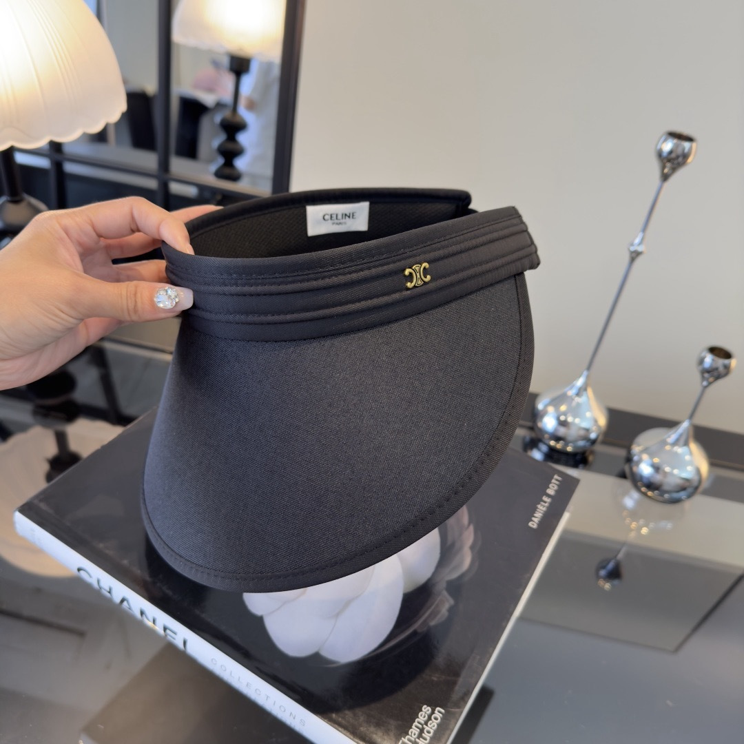 PCeline赛琳新款空顶发箍遮阳帽