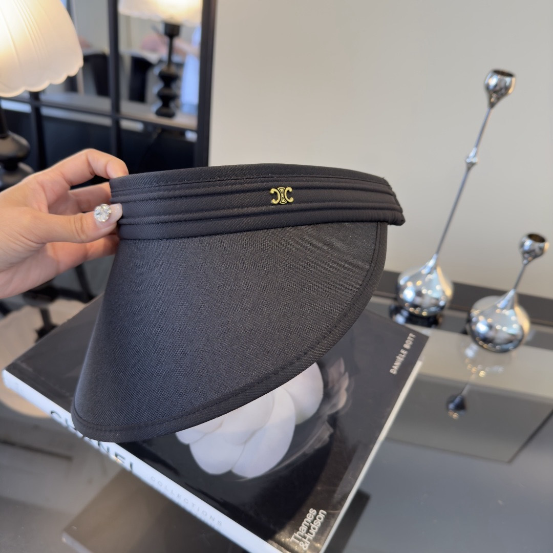 PCeline赛琳新款空顶发箍遮阳帽