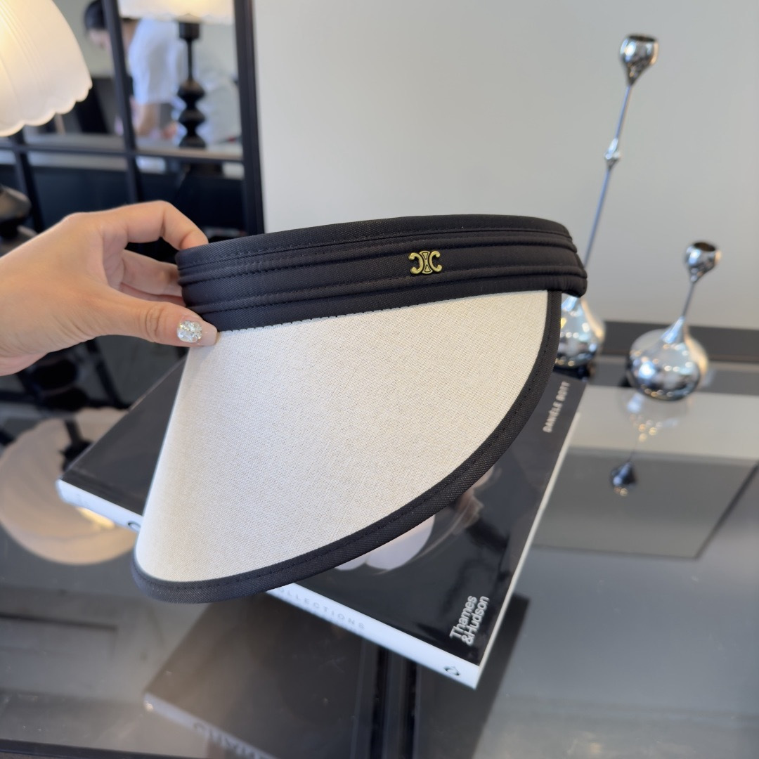 PCeline赛琳新款空顶发箍遮阳帽