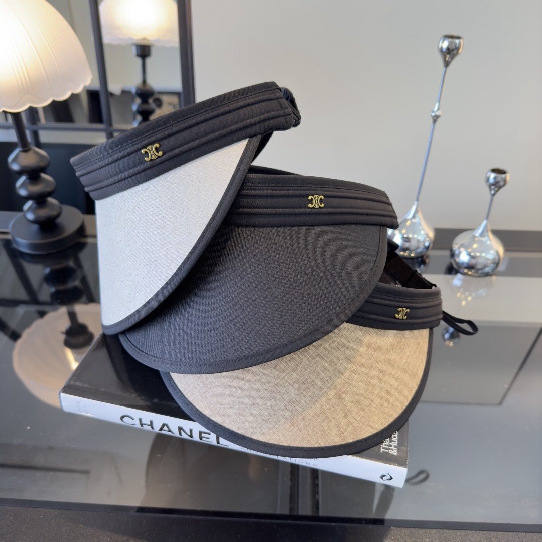 PCeline赛琳新款空顶发箍遮阳帽