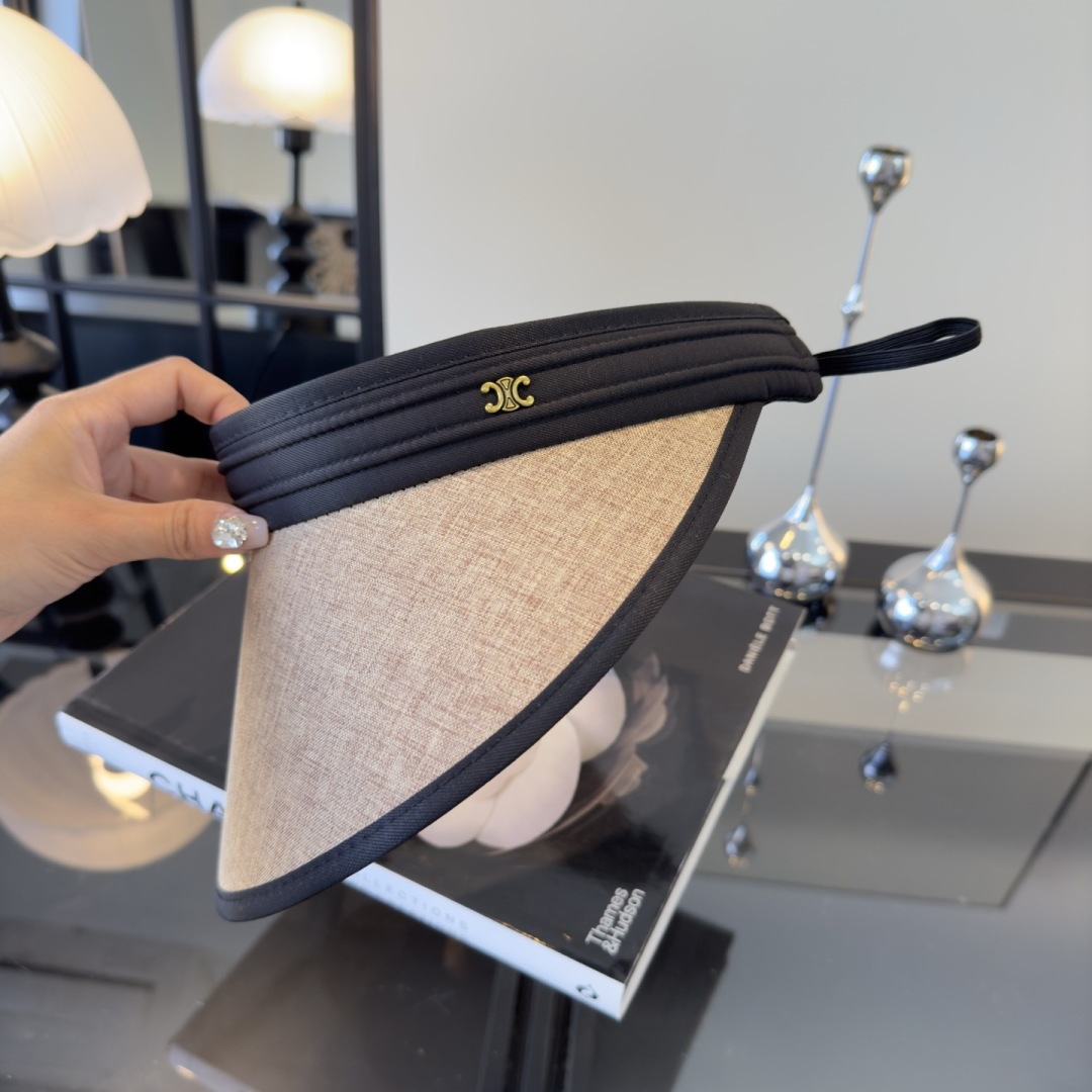 PCeline赛琳新款空顶发箍遮阳帽