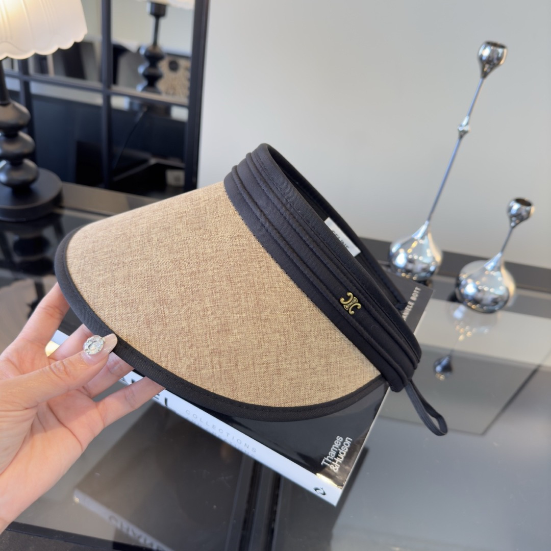 PCeline赛琳新款空顶发箍遮阳帽