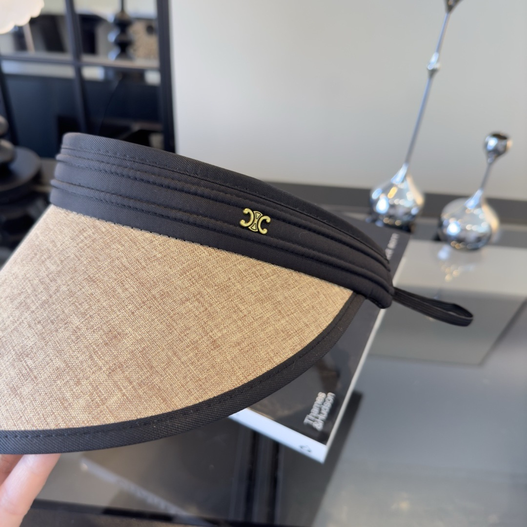 PCeline赛琳新款空顶发箍遮阳帽