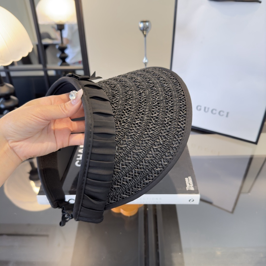 PGucci古奇新款空顶发箍遮阳帽