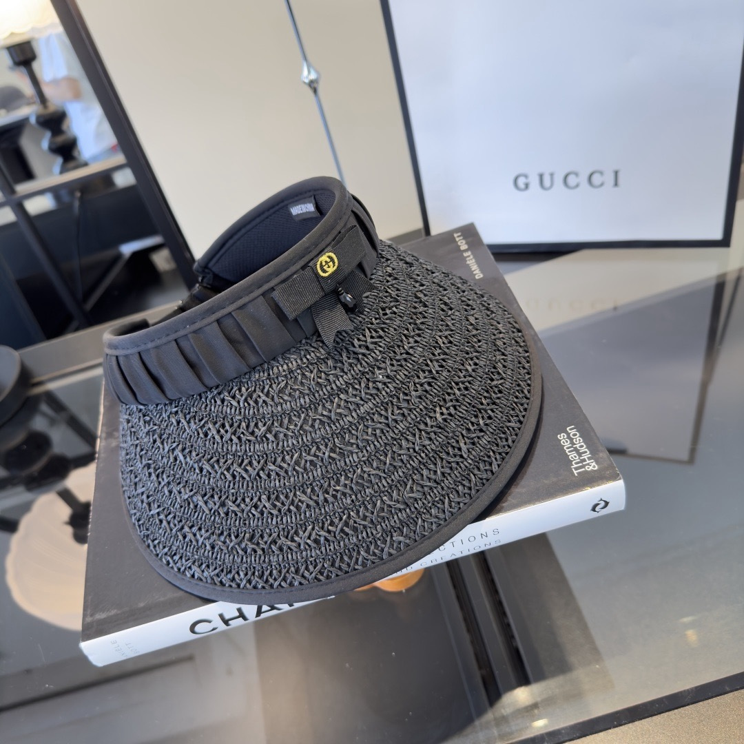 PGucci古奇新款空顶发箍遮阳帽