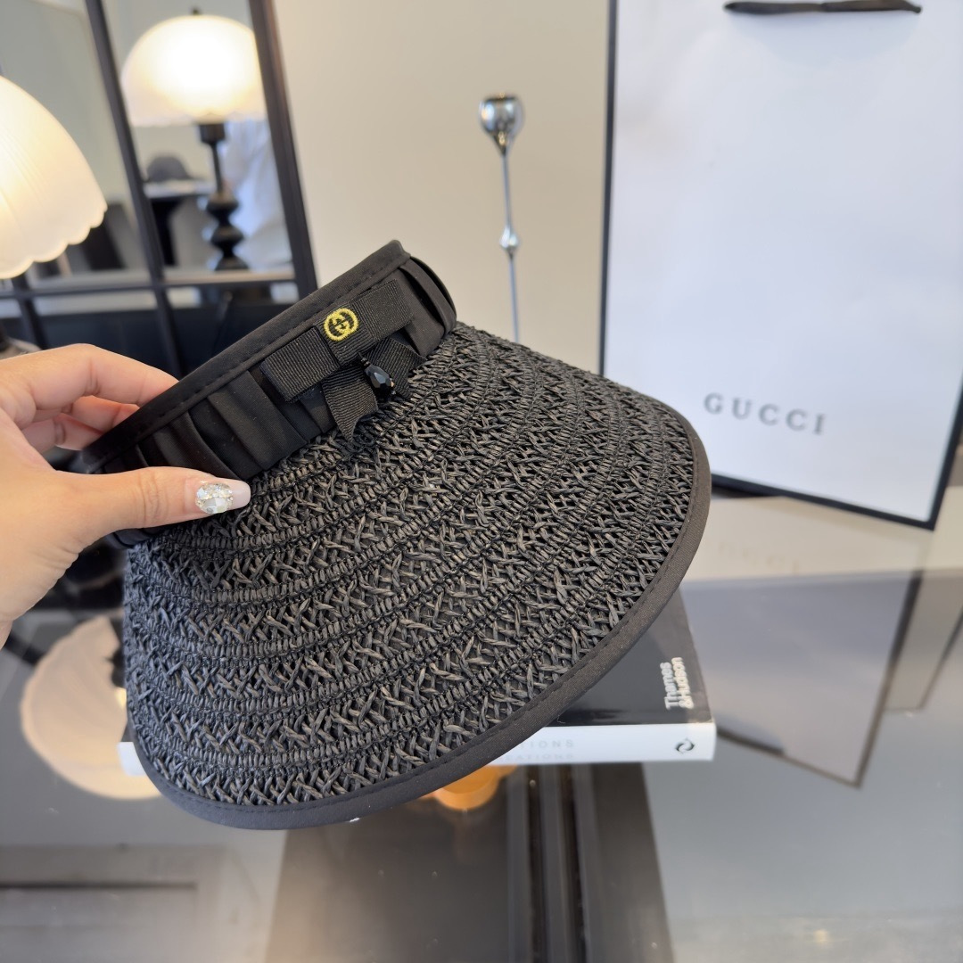 PGucci古奇新款空顶发箍遮阳帽