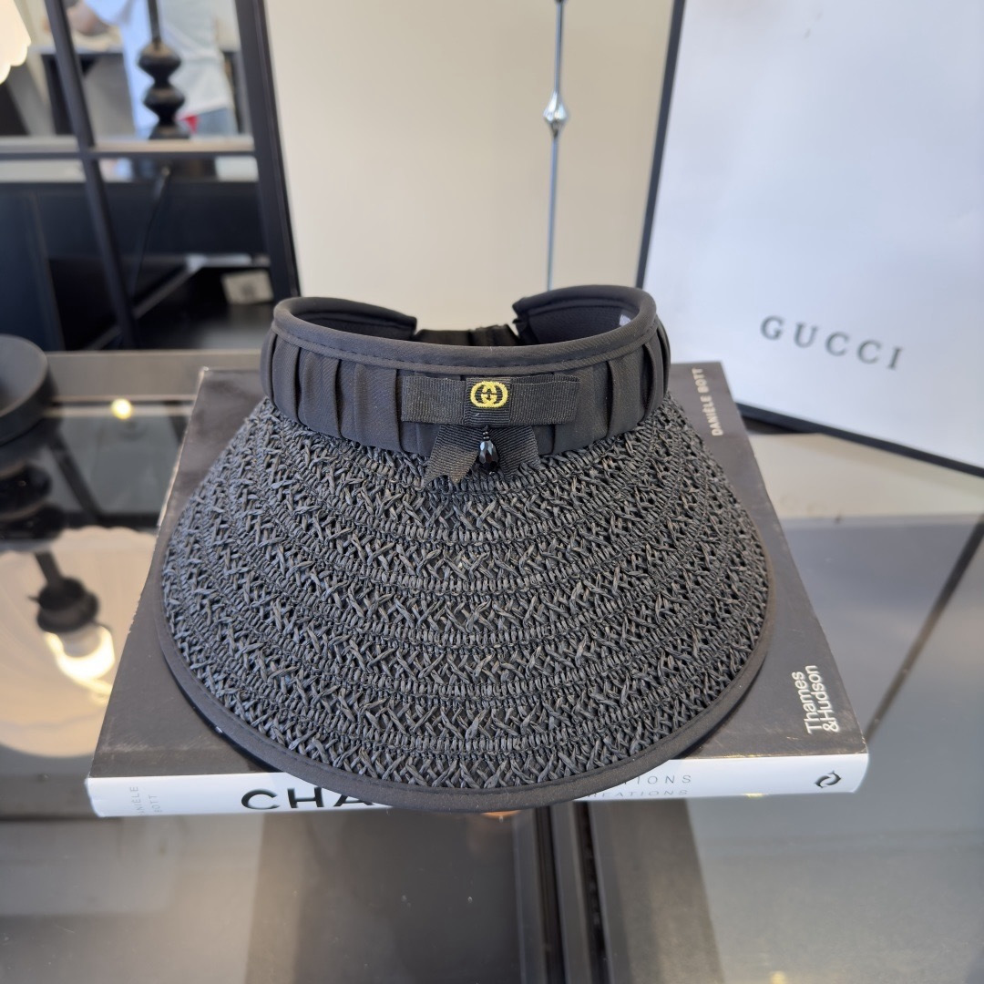 PGucci古奇新款空顶发箍遮阳帽