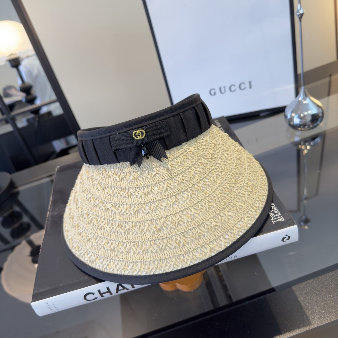 PGucci古奇新款空顶发箍遮阳帽