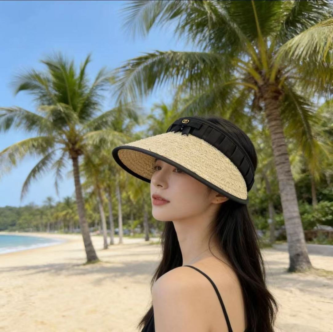 PGucci古奇新款空顶发箍遮阳帽