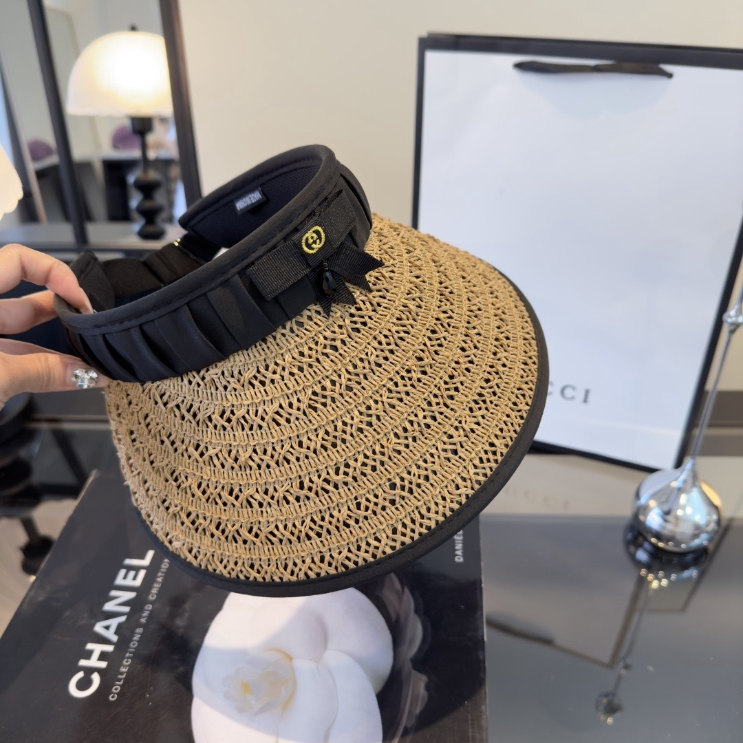 PGucci古奇新款空顶发箍遮阳帽