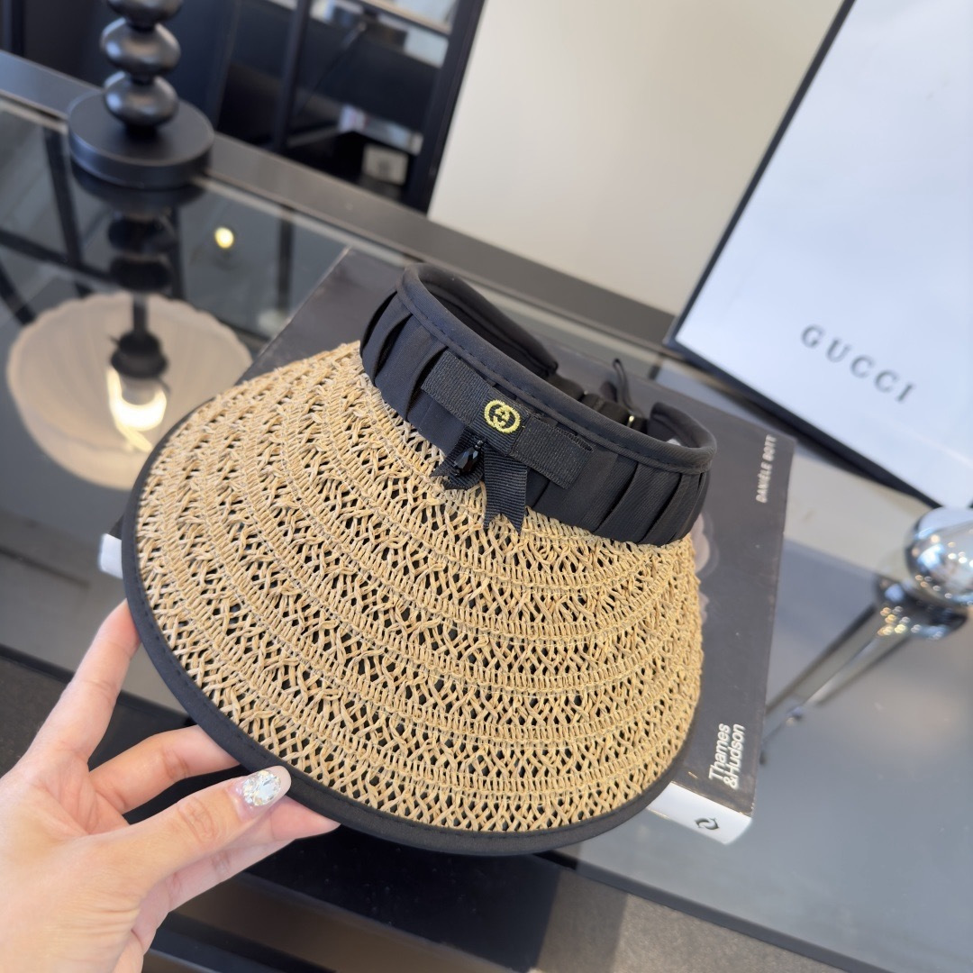 PGucci古奇新款空顶发箍遮阳帽