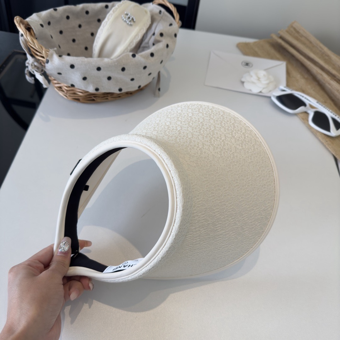 PChanel香奈儿新款空顶遮阳帽，头围57cm